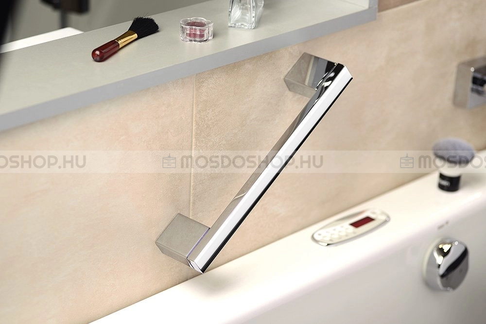 SAPHO - QUELLA - Kádkapaszkodó, fürdőszobai kapaszkodó - Falra szerelhető - 30 cm - Krómozott