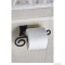 SAPHO - REBECCA - Falra szerelhető, nyitott WC papír tartó (fedél nélküli) - Festett fekete acél