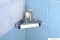 SAPHO - SMART - Fürdőszobai sarokpolc zuhanyzóba 17x17cm - Krómozott (3283)