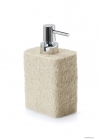 GEDY - ARIES - Folyékony szappan adagoló, 350ml - Pultra helyezhető - Kőhatású, bézs