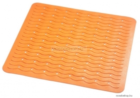 SAPHO - RIDDER PLAYA - Csúszásgátló szőnyeg zuhanyzóba, 54x54cm - Narancssárga kaucsuk