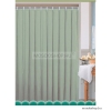 AQUALINE - Textil zuhanyfüggöny függönykarikával - 180x200 cm - Szövet - Zöld (0201104 Z)