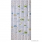 AQUALINE - PVC zuhanyfüggöny függönykarikával 180x180cm - Vinyl - Halacskás (ZV024)