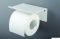 DEANTE - MOKKO - Falra szerelhető, nyitott WC papír tartó polccal - Fehér acél