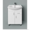 HB BÚTOR - STANDARD 65F - Mosdószekrény, fürdőszoba mosdó bútor, 2 nyílóajtóval, fiókkal, kerámia mosdóval, 65x85cm - Magasfényű MDF front