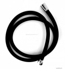 AREZZO DESIGN - BLACKFIELD - Zuhany gégecső, 150cm, flexibilis - Matt fekete PVC