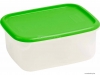 CURVER - LUX - Ételtároló doboz, négyszögletes 3,2L, áttetsző, zöld - Műanyag (241901)