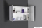 AQUALINE - KERAMIA FRESH - Fürdőszobai fali felső szekrény 60x50cm - Nyílóajtós - Magasfényű fehér