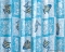 GEDY - OCEANICA - PVC zuhanyfüggöny függönykarikával - 120x200 cm