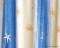 GEDY - STELLE MARINE - Textil zuhanyfüggöny függönykarikával - 180x200 cm