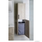 SAPHO - AMIA - Fürdőszobai függesztett állószekrény 2 ajtóval, 35x140x30 cm - Szürke tölgy színű MDF