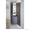 SAPHO - AMIA - Fürdőszobai függesztett állószekrény 2 ajtóval, 35x140x30 cm - Szürke tölgy színű MDF