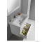 AQUALINE - FAVOLO - Mosdószekrény, fürdőszoba mosdó bútor 86,5x60cm - 2 fiókos - Matt fehér MDF (mosdó nélkül)