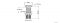 SAPHO - DALMA - Click-clack lefolyó (túlfolyó nélküli) - Kerek, D6,7cm - Fehér márvány hatású