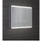 SAPHO - BATU - Fürdőszobai tükrös szekrény LED világítással, 80x71x15cm, 3 nyílóajtóval - Fehér MDF