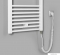 AQUALINE - DIRECT-E - Elektromos fürdőszobai radiátor fűtőpatronnal, 60x96cm, 400W, egyenes - Fehér