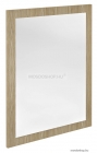 SAPHO - NIROX - Fürdőszobai fali tükör 60x80cm, bardini szilva színű MDF kerettel