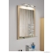 SAPHO - NIROX - Fürdőszobai fali tükör 60x80cm, bardini szilva színű MDF kerettel