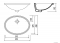 SAPHO - CREAVIT - Mosdókagyló, mosdó 57x43cm - Pultba alulról beépíthető - Kerámia (TP216)