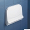GEDY - DINO - Felhajtható zuhanyülőke - Falra szerelhető - Fehér műanyag
