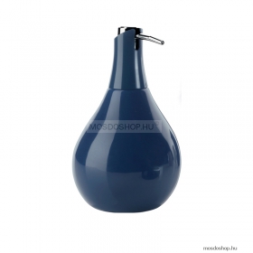 GEDY - AZALEA - Folyékonyszappan adagoló - Váza formájú - Kék kerámia, krómozott műanyag