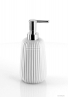 GEDY - MARIKA - Folyékony szappan adagoló - Fehér kerámia, krómozott műanyag