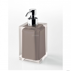 GEDY - RAINBOW - Folyékony szappan adagoló - Áttetsző tortora műgyanta (RA81-52)