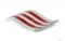 GEDY - SELINA - Szappantartó - Piros-fehér csíkos zászló formájú