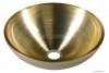 SAPHO - MURANO SOFT BROWN - Üvegmosdó, mosdótál D40x14cm - Arany színű - Pultra, bútorra ültethető