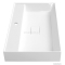 SAPHO - GODIVA - Öntött márvány mosdó, mosdókagyló 68x44cm, szögletes - Pultra, bútorra, falra szerelhető