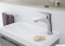 DEANTE - FUNKIA - Kerámia mosdó, kis kézmosó, 45x25cm - Pultra, bútorra szerelhető