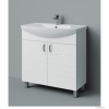 HB BÚTOR - MART 85 - Mosdószekrény, fürdőszoba mosdó bútor, 2 nyílóajtóval, kerámia mosdóval, 85x85cm - Magasfényű MDF front