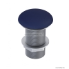 AREZZO DESIGN - Click-Clack lefolyó (túlfolyó nélküli) - Kerek, D7cm - Matt kék kerámia fedéllel (AR-168281)