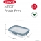 CURVER - SMART ECO LINE FRESH - Ételtároló doboz 0,7L tégla formájú, áttetsző, zöld - Műanyag (251719)