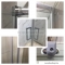 DIPLON - Szögletes zuhanykabin - Tolóajtós - Átlátszó edzett üveg - 80x80 cm