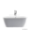 DIPLON - NORA - Akril kád, egyenes fürdőkád - Szabadon álló, ovális - 170x74 cm