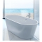 DIPLON - NORA - Akril kád, egyenes fürdőkád - Szabadon álló, ovális - 170x74 cm