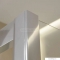 DIPLON - Szögletes zuhanykabin - Harmonikaajtós - Átlátszó edzett üveg - 80x80 cm