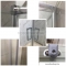 DIPLON - Szögletes zuhanykabin - Tolóajtós - Átlátszó edzett üveg - 90x90 cm