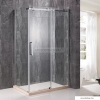 DIPLON - Szögletes zuhanykabin - Tolóajtós - Átlátszó edzett üveg - 80x120 cm (BR6610-120)