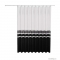 DIPLON - Zuhanyfüggöny, 180x200cm - Textil - Fekete-fehér színű (CN7342)
