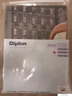 DIPLON - Zuhanyfüggöny, 180x200cm - Textil - Szürke-piros utcakép mintás (CN73105)