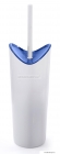 GEDY - MOBY - WC kefe tartó - Padlóra helyezhető - Fehér és kék műanyag