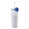 GEDY - MOBY - WC kefe tartó - Padlóra helyezhető - Fehér és kék műanyag