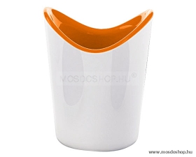 GEDY - MOBY - Fogmosópohár, fogkefetartó - Műanyag - Fényes fehér, narancssárga
