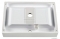 MARMY - SOFIA - Mosdó, mosdókagyló - 50x36 cm - Szögletes - Pultra, bútorra ültethető