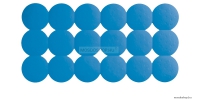 GEDY - GIOTTO - Csúszásgátló fürdőkádba 79x39,5cm - Kék gumi