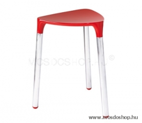 GEDY - Yannis piros színű fürdőszobai szék