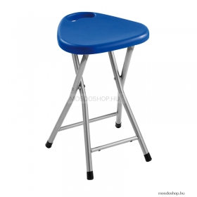 GEDY - CO75 - Fürdőszobai szék - Kék műanyag ülőrésszel, acél lábakkal