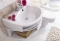 RAVAK - Rosa beépíthető mosdókagyló balos (fehér), furattal